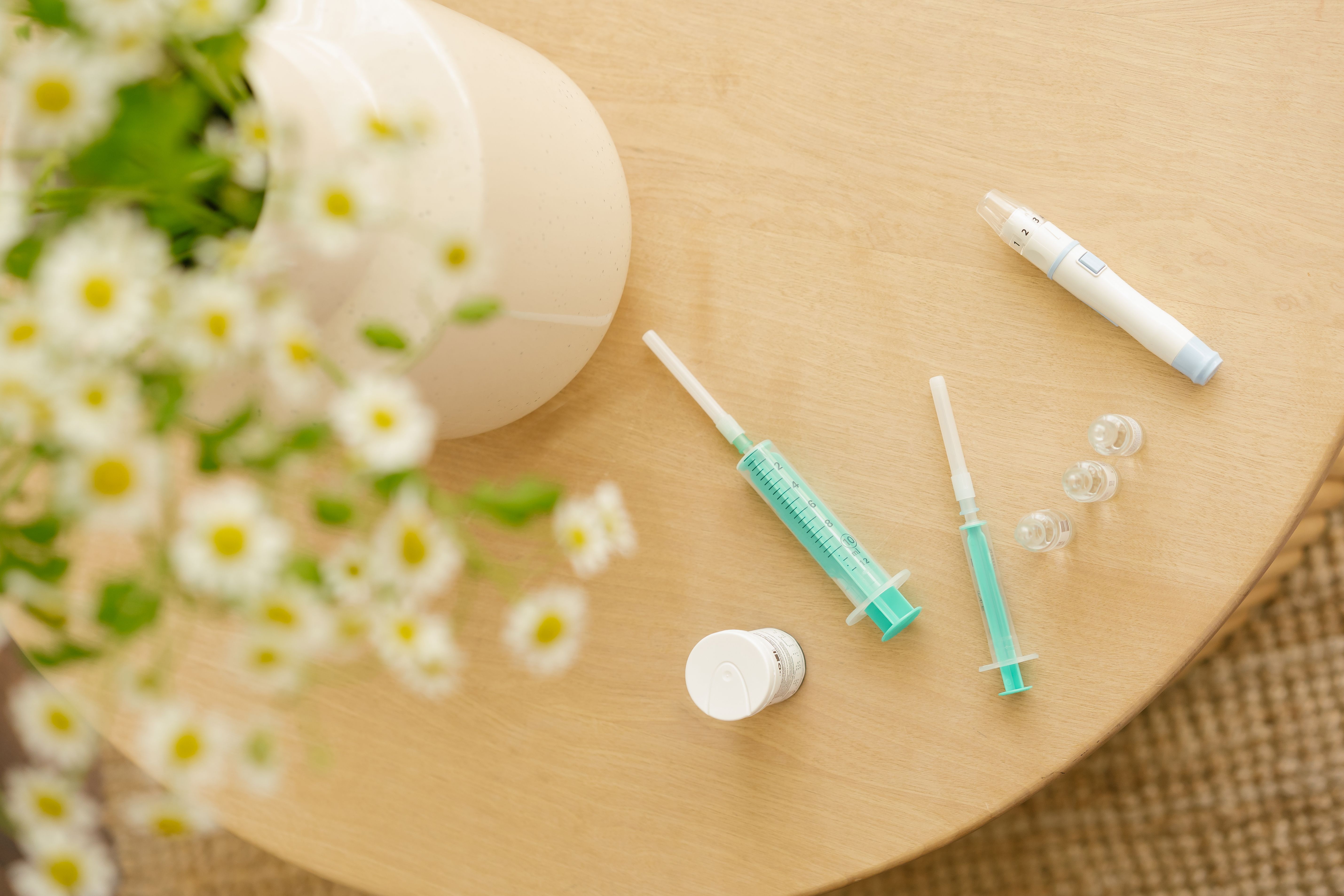 Hyaluronic acid lip filler syringes — Juvederm and Restylane